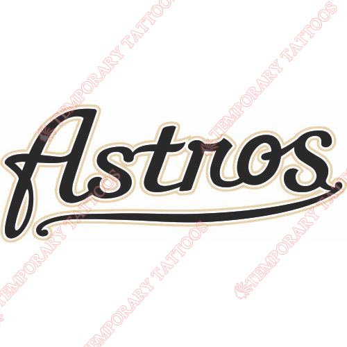 Houston Astros Customize Temporary Tattoos Stickers NO.1588